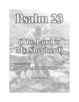 Op. 6 Psalm 23 (The Lord is My Shepherd) - High Voice Vocal Solo & Collections sheet music cover